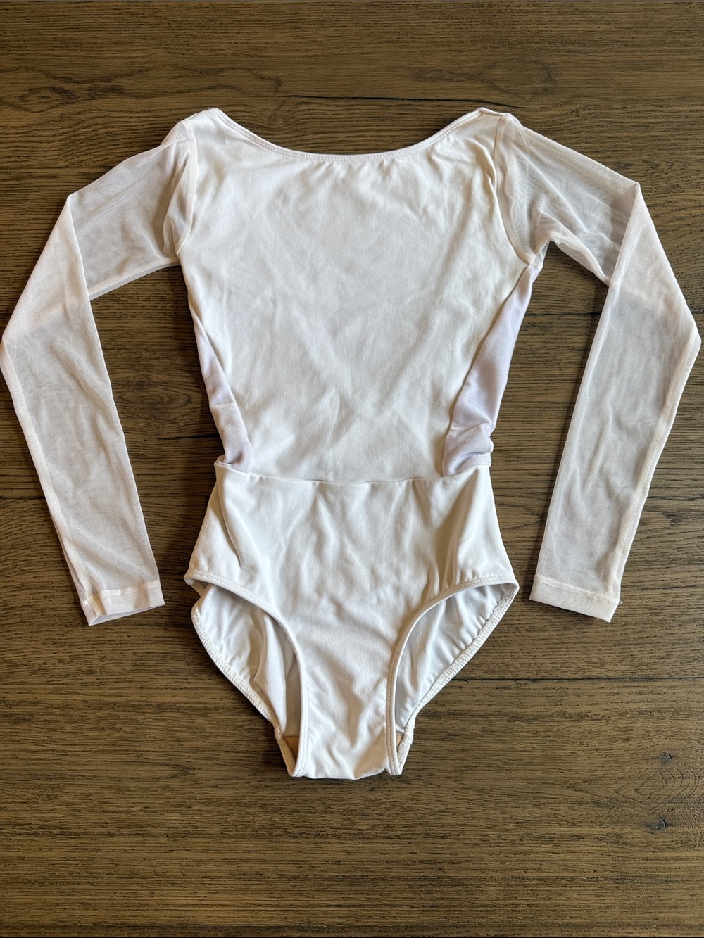 Eleve Dancewear Long-Sleeve White Women's Dance Leotard